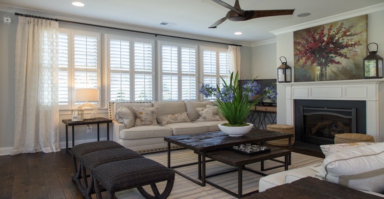 Interior Shutters in Phoenix Living Room